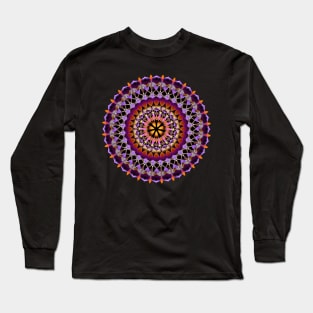 Mandala Magic - Orchid's Mandala Long Sleeve T-Shirt